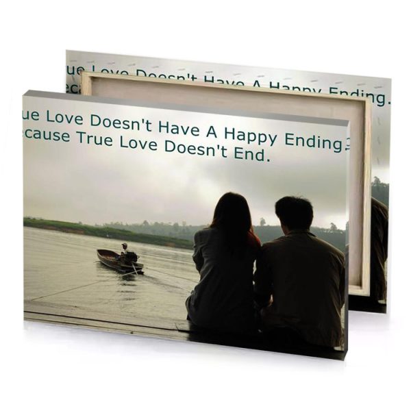 true love quotes smoky black canvas - Image 4