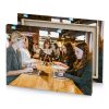two women sitting at a table with laptops bistre canvas - Image 4
