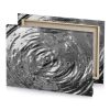 water ripple in black and white gray canvas - Image 4