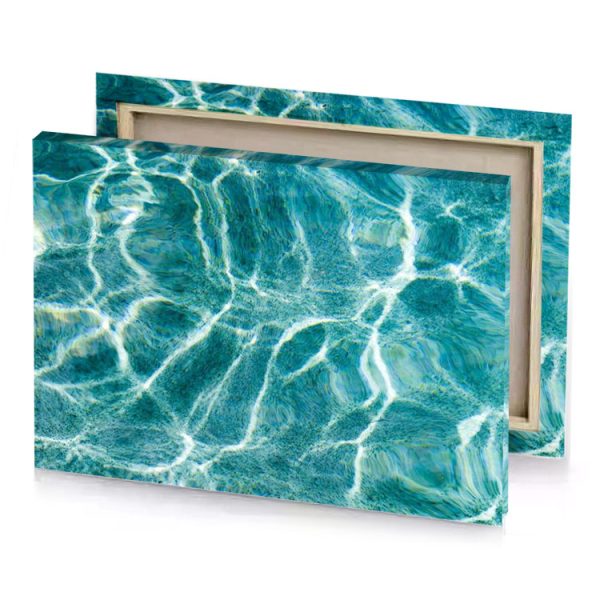 water surface in a pool light sea green canvas - Image 4
