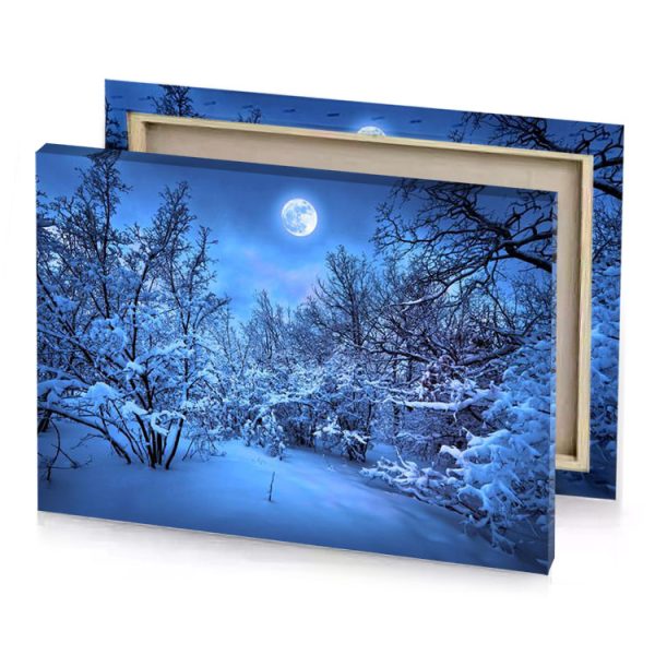 winter night wallpapers hd iceberg canvas - Image 4