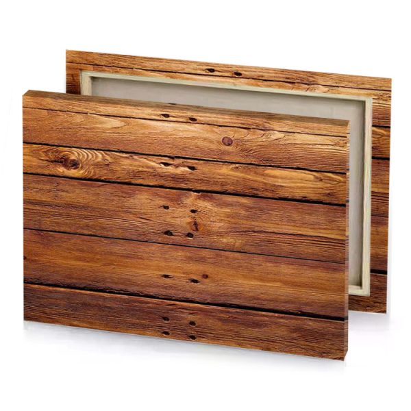 wood texture background photo bistre canvas - Image 4