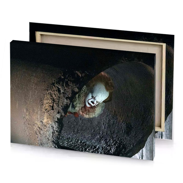 a bird is sitting in the middle of pipe bistre canvas