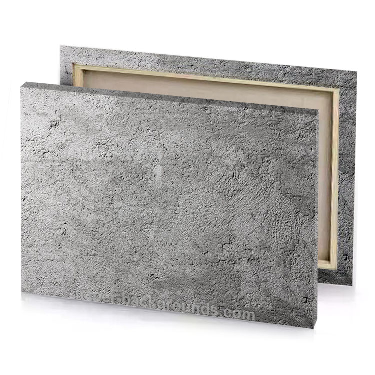 a black and white photo of concrete wall manatee canvas