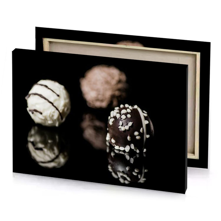 a black background bistre canvas