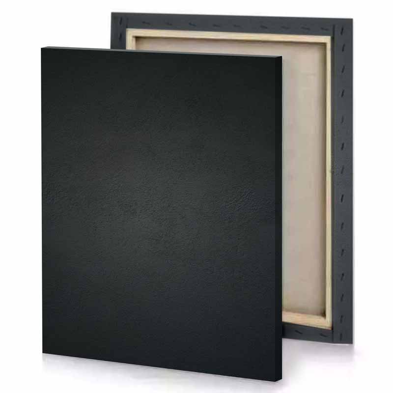 a black wall with white spot on it bistre canvas