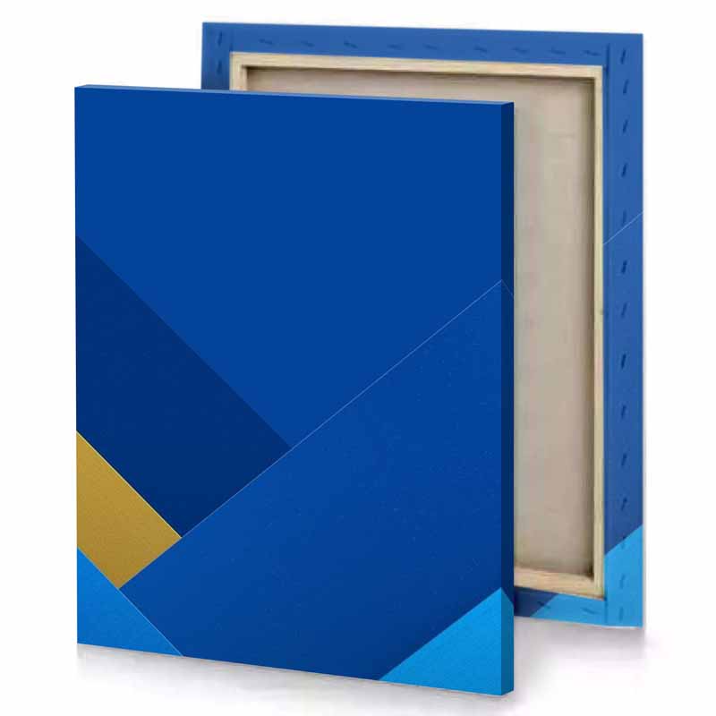 a blue and gold abstract background cobalt canvas