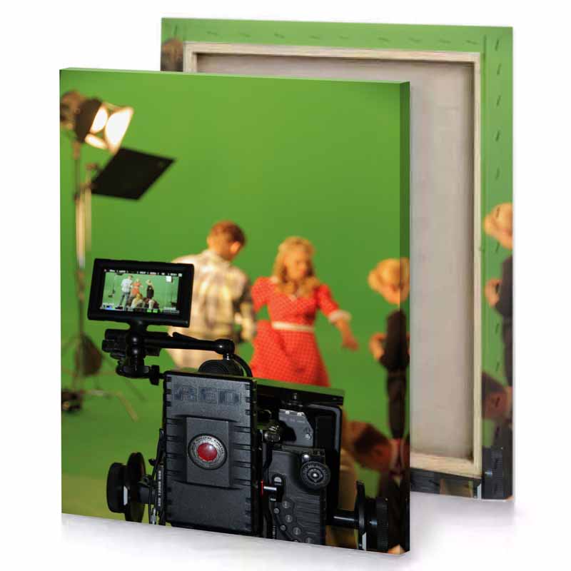 a camera on tripod olive drab canvas