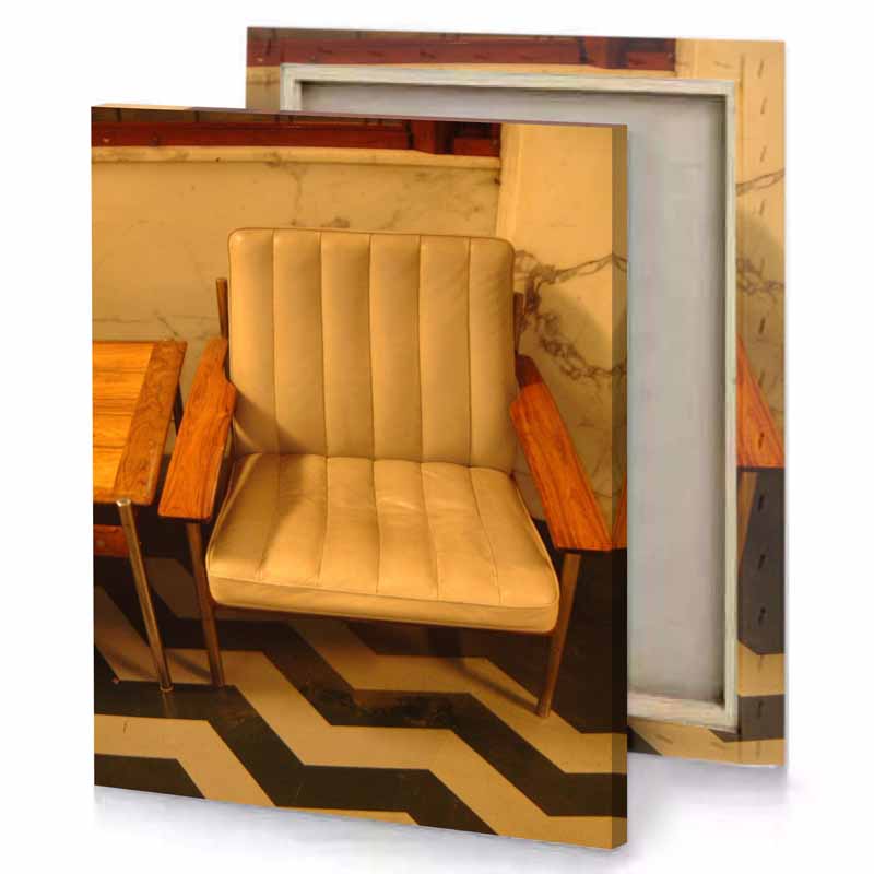 a chair and table in room peru canvas