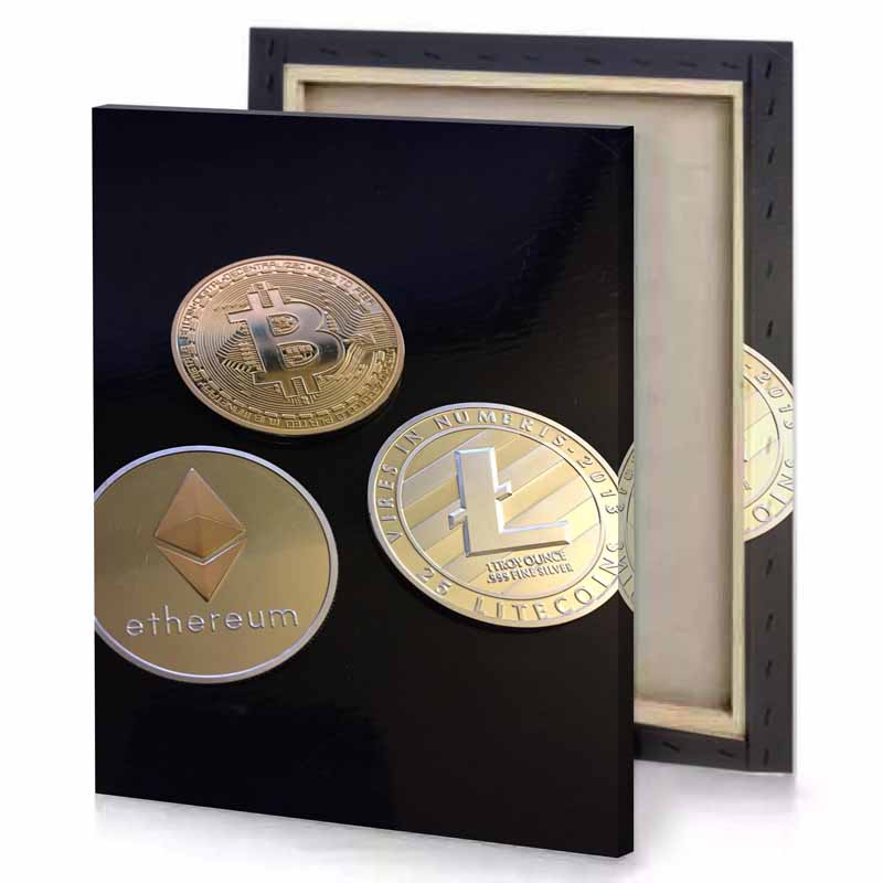 a close up of coin and camouflage green canvas