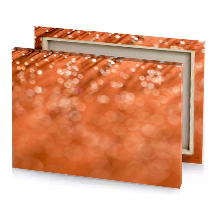 a close up of wooden table with lot glitter saddle brown canvas