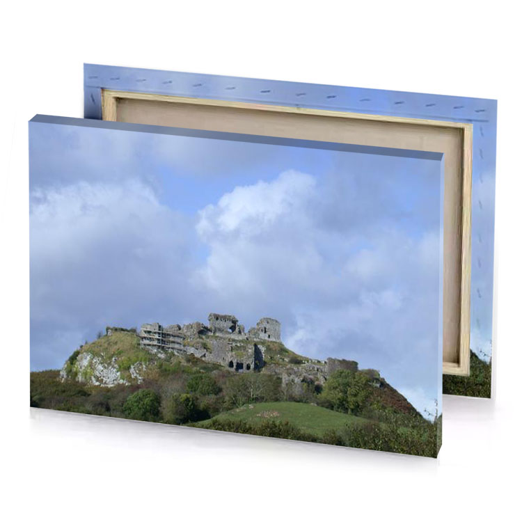 a cloudy sky light steel blue canvas
