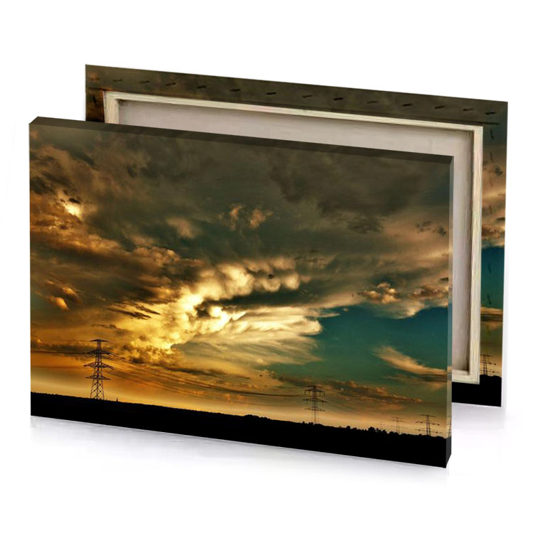 a cloudy sky with few clouds vanilla canvas