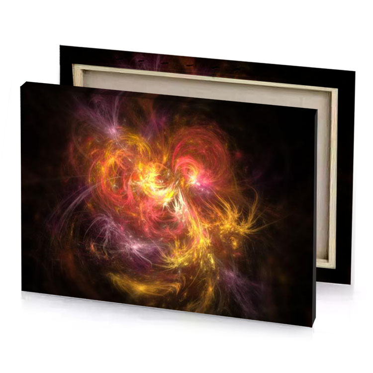 a colorful abstract background with black saddle brown canvas