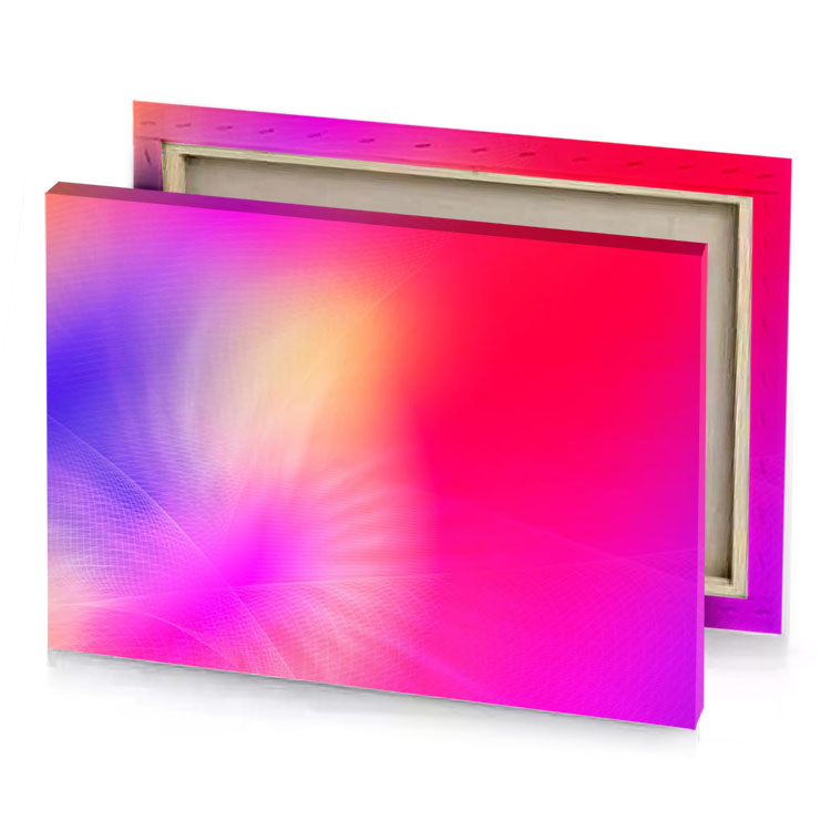 a colorful abstract background with bright pink and blue hue raspberry canvas