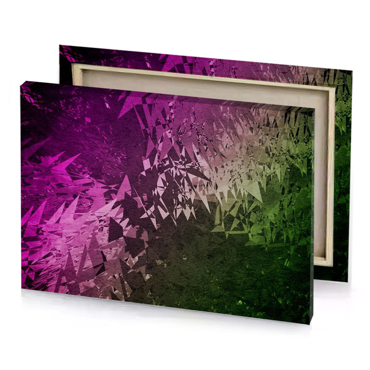 a colorful abstract background with broken glass garnet canvas