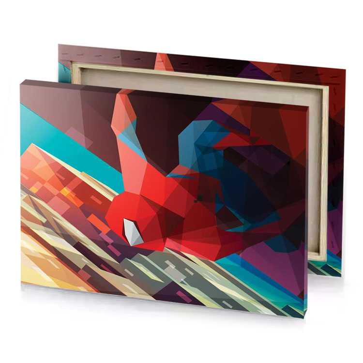 a colorful abstract background with red and yellow geometric design lust canvas