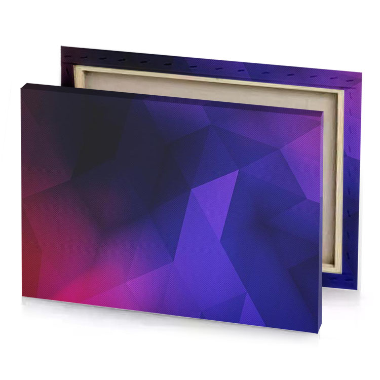 a colorful abstract background with triangles iris canvas