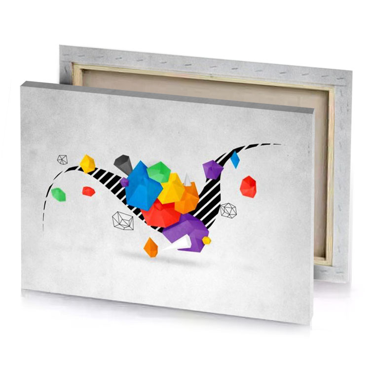 a colorful abstract design lust canvas