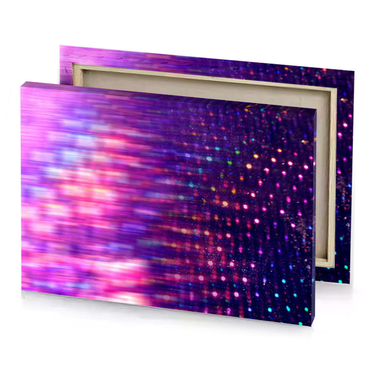 a colorful background with lot of light indigo canvas