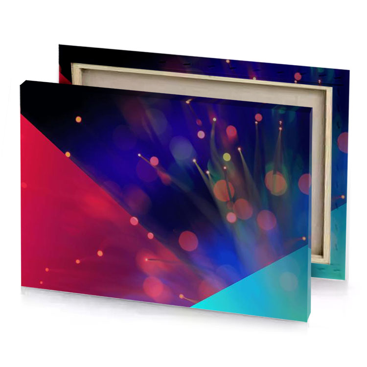 a colorful background with red and blue ultramarine canvas