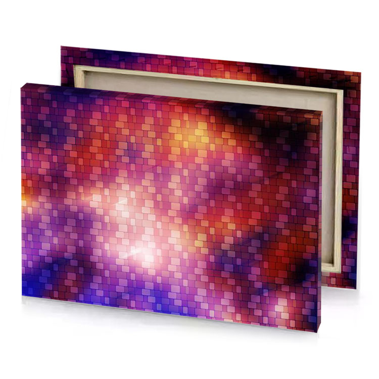 a colorful background with squares and stars fuzzy wuzzy brown canvas