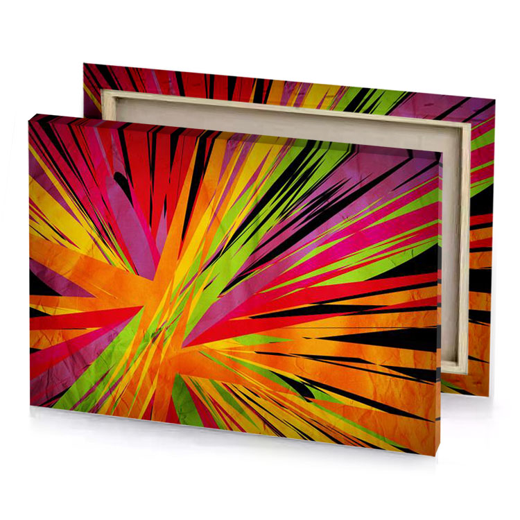 a colorful explosion of colors tangerine canvas