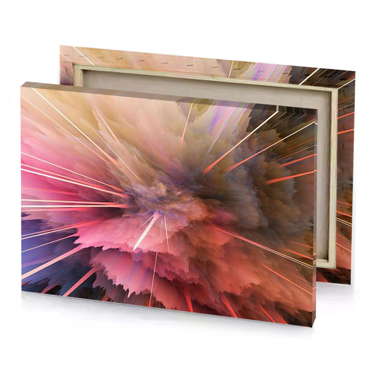 a colorful explosion of light and color pale violet red canvas