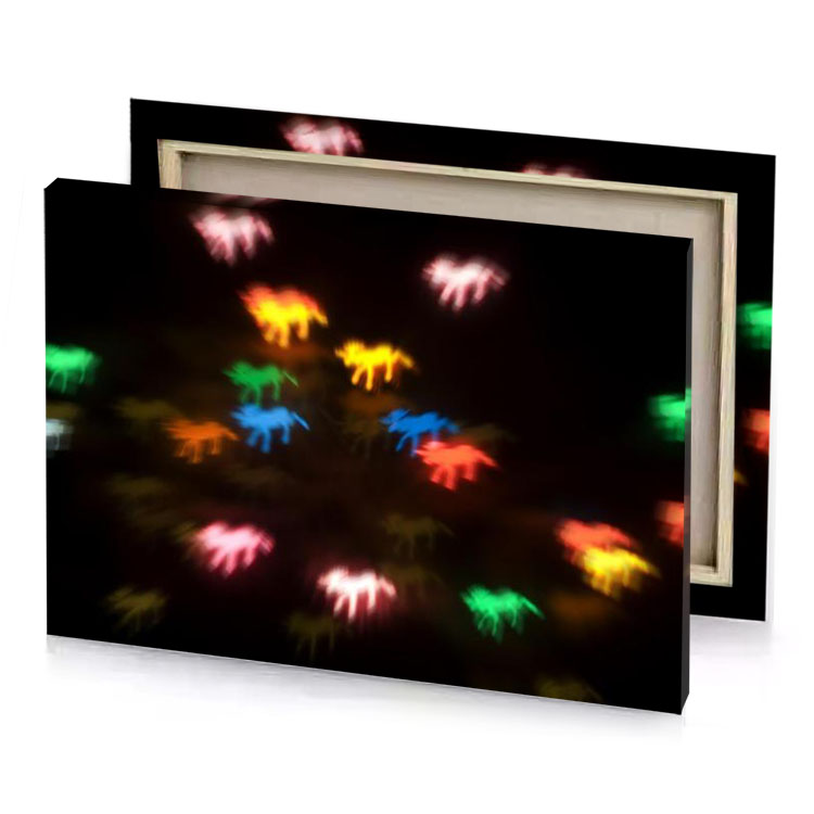 a colorful fireworks is lit up in the dark zinnwaldite brown canvas