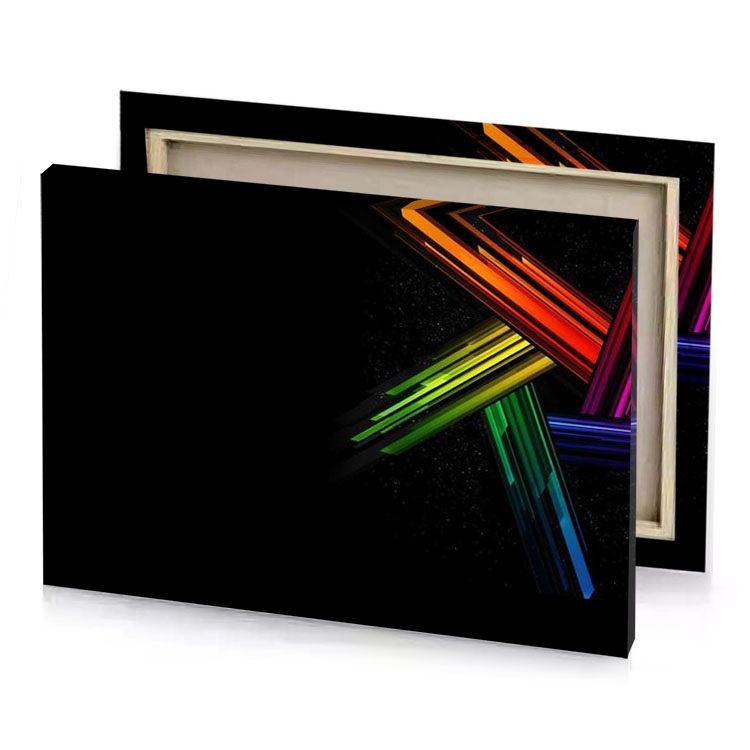 a colorful wallpaper with black background dark green canvas