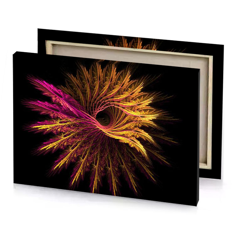 a computer generated image of colorful explosion light bistre canvas