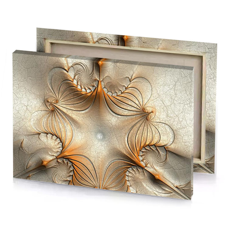 a computer generated image of flower canvas