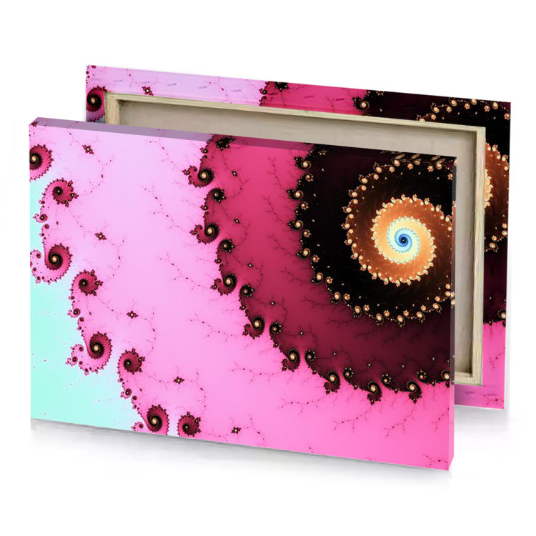 a computer generated image of pink and blue flower rich brilliant lavender canvas