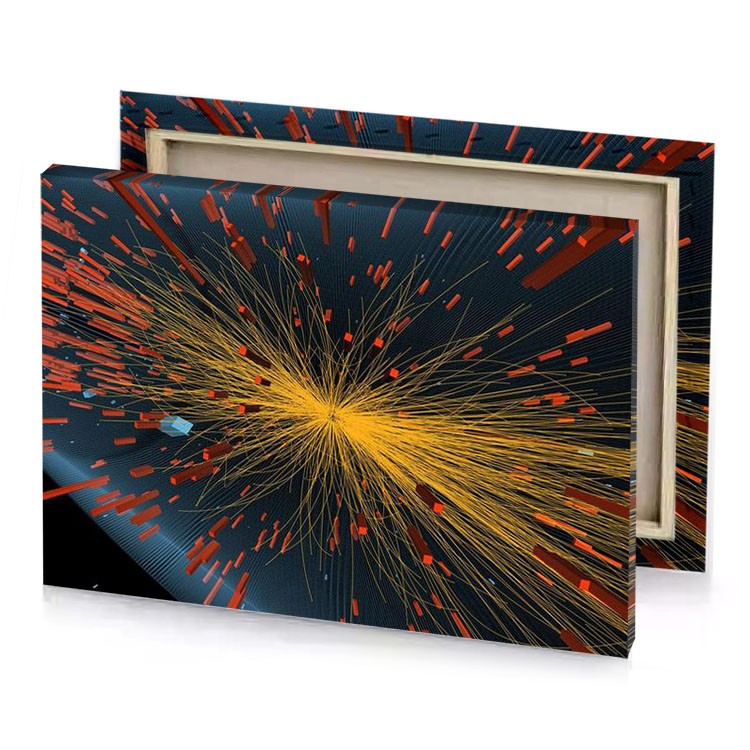a computer screen with bunch of yellow and red sparks golden rod canvas