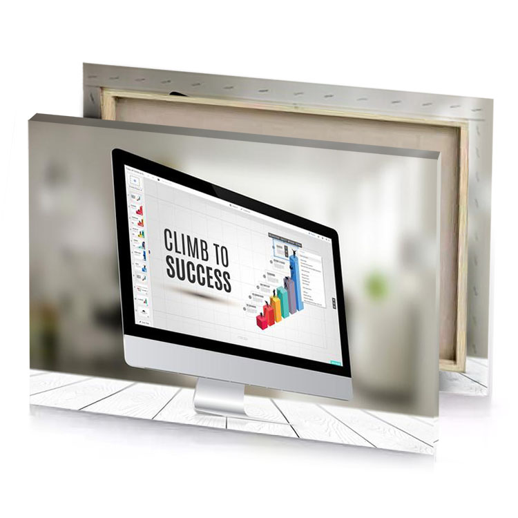 a computer screen with chart on it platinum canvas