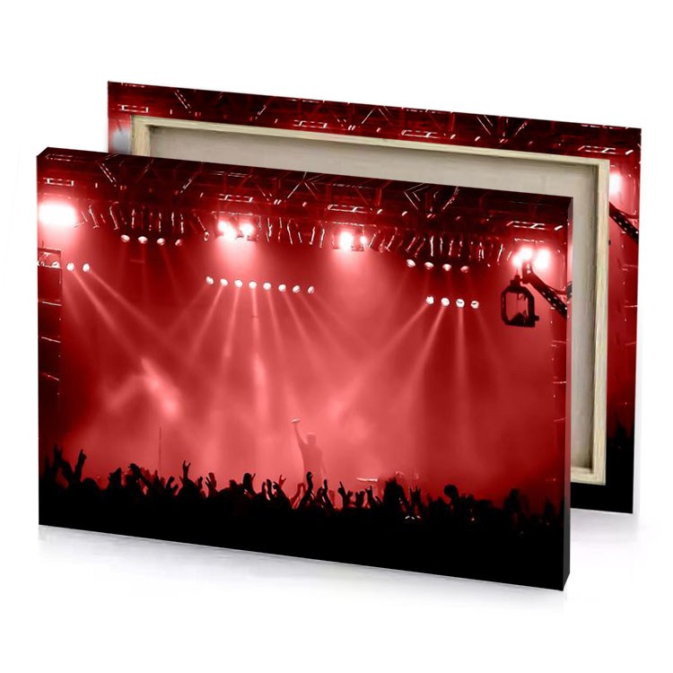 a concert scene with stage and crowd bittersweet shimmer canvas