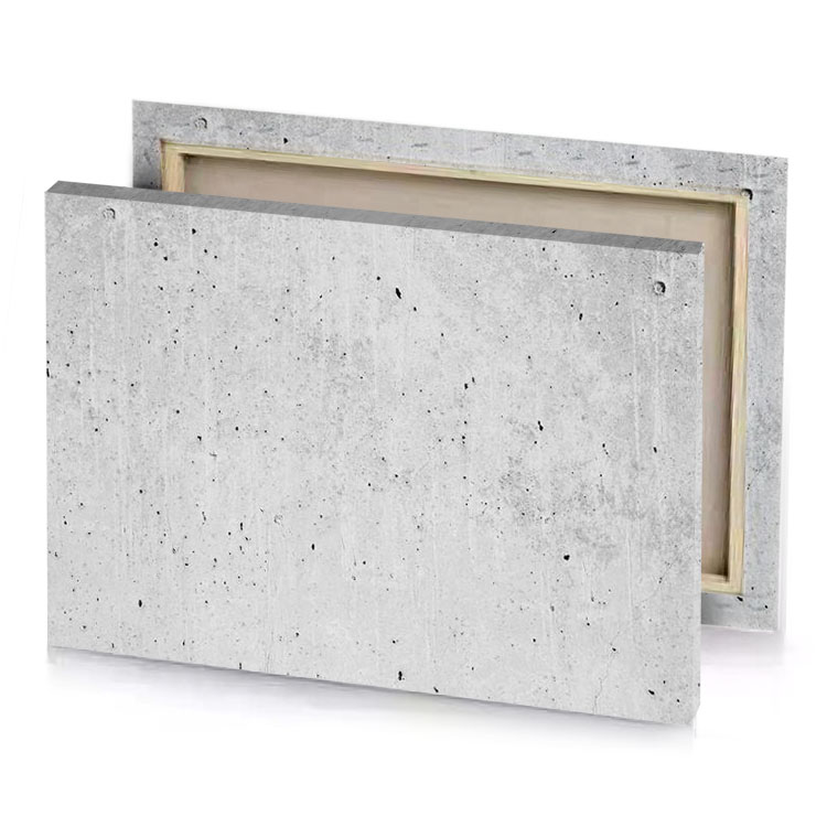 a concrete wall with black and white background thistle canvas