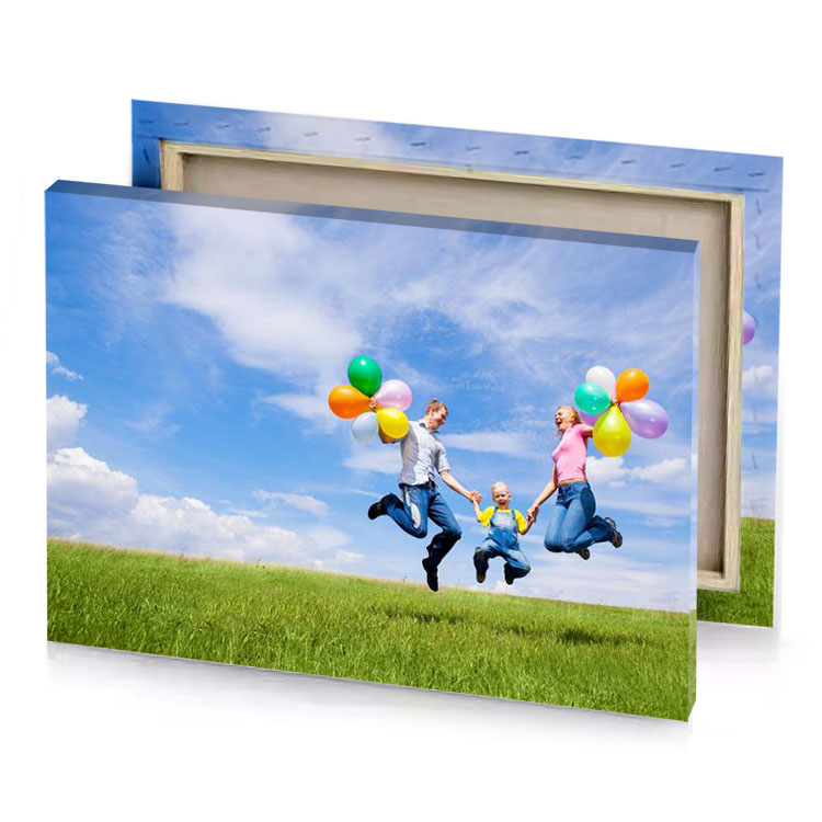 a couple jumping in the air with balloons iceberg canvas