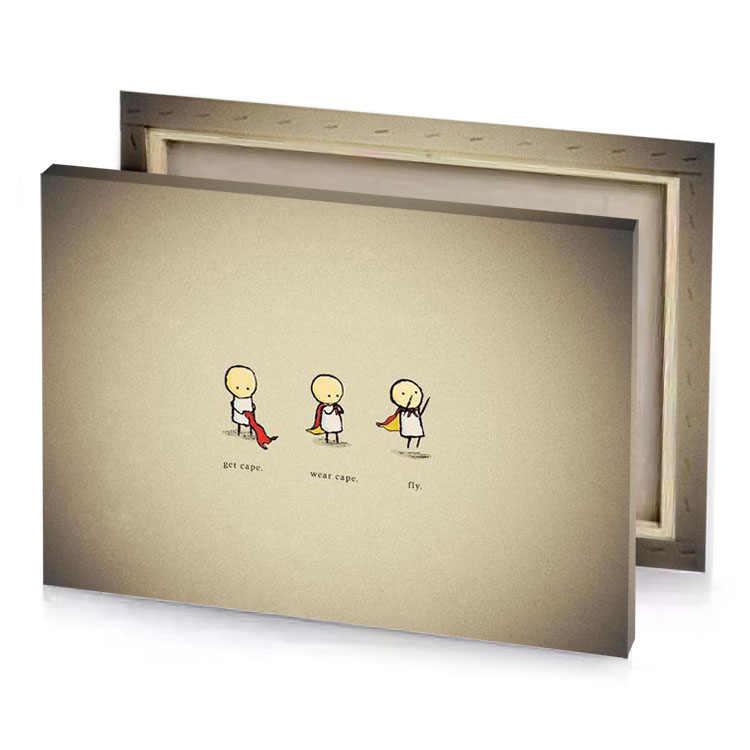 a couple of people standing next to each other person seafoam green canvas
