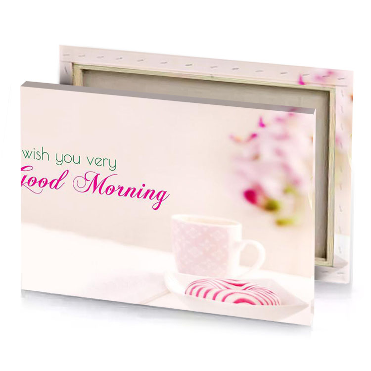 a cup of coffee and book on table linen canvas