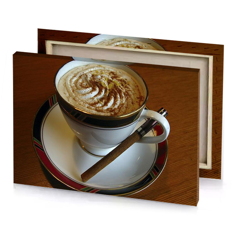 a cup of hot chocolate sienna canvas