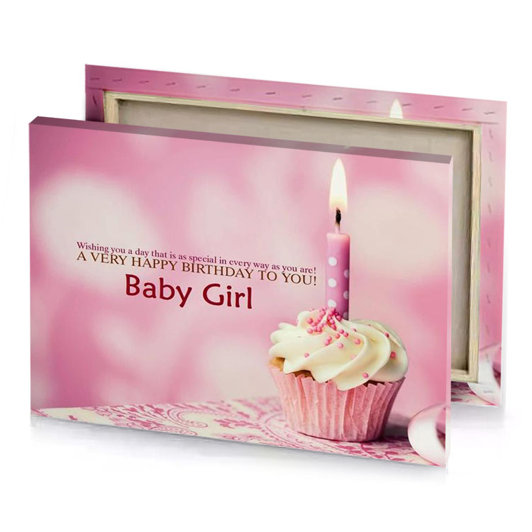 a cupcake with candle on top of it thistle canvas