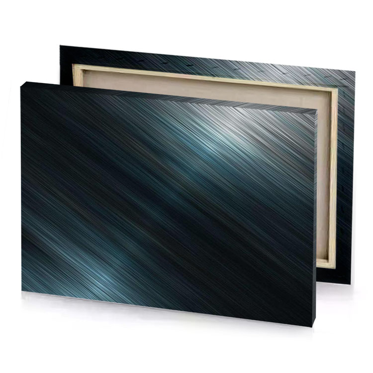 a dark blue and black background with light reflection smoky canvas
