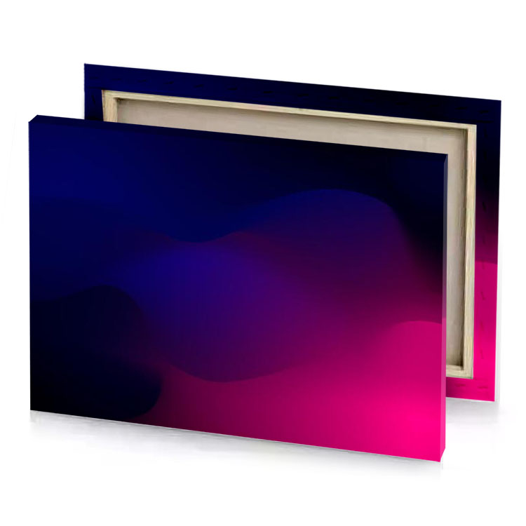 a dark blue and pink background with blurred effect midnight canvas