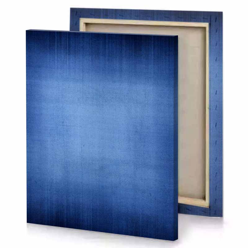 a dark blue background with black border iceberg canvas