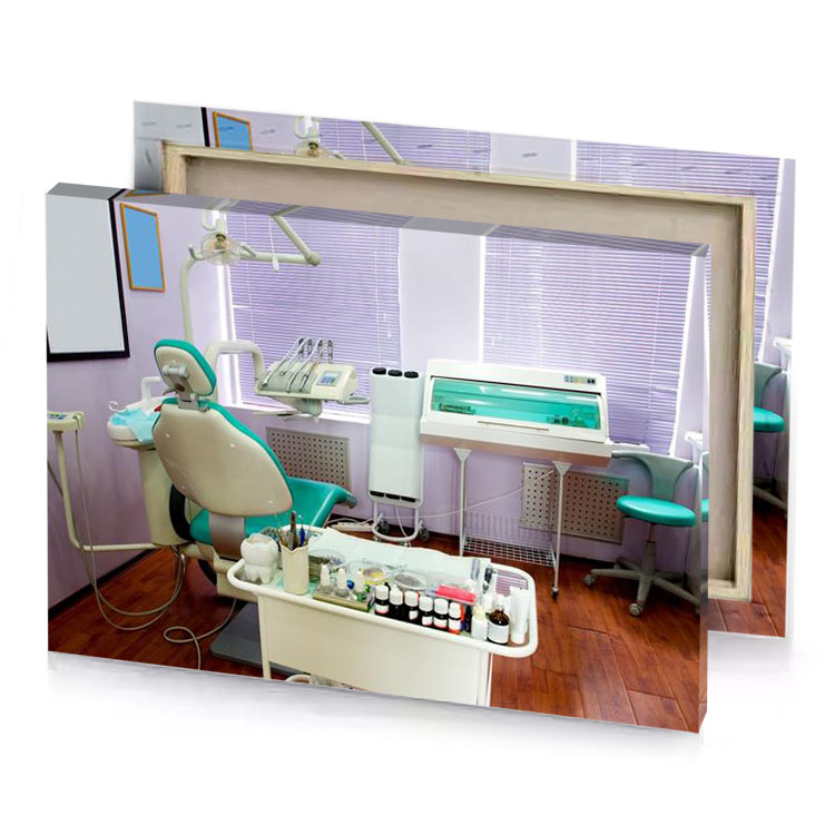 a dentist chair rosy brown canvas