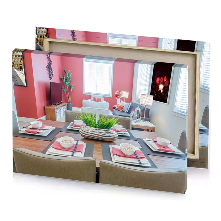 a dining table with plate and bowl of food olive drab canvas