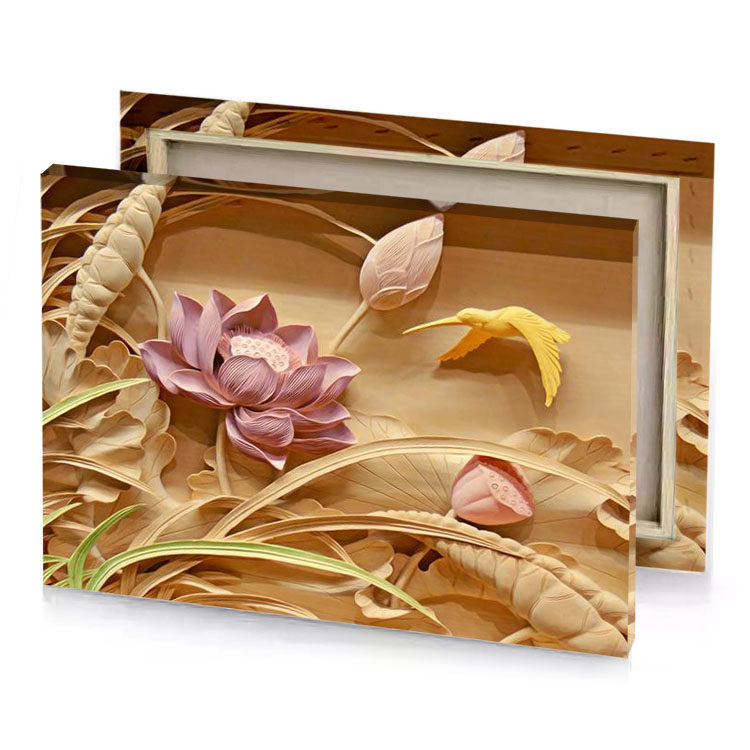 a display of paper flowers and leaves peru canvas