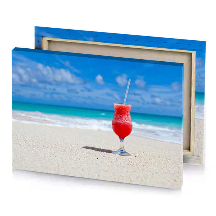 a drink on the beach lust canvas