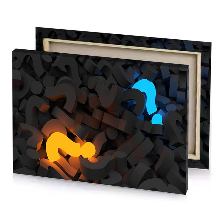 a fire in the middle of pile black letters amber canvas